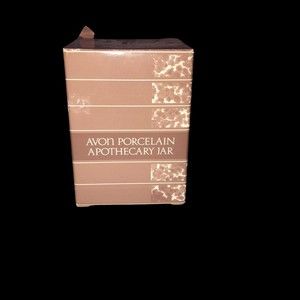 Vintage Avon Apothecary Jar, Vanity Beauty, Cotton Balls, Q-Tips etc…New